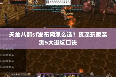 天龙八部sf发布网怎么选?资深玩家亲测5大避坑口诀 天龙八部sf发布网怎么选?资深玩家亲测5大避坑口诀