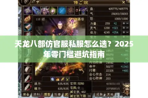 天龙八部仿官服私服怎么选？2025年零门槛避坑指南