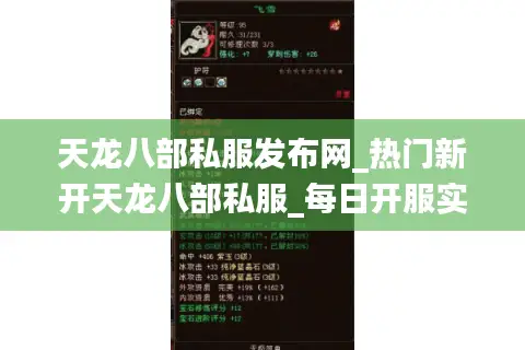 天龙八部私服发布网_热门新开天龙八部私服_每日开服实时更新