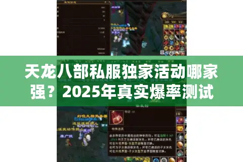 天龙八部私服独家活动哪家强？2025年真实爆率测试揭秘