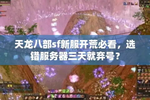 天龙八部sf新服开荒必看，选错服务器三天就弃号？