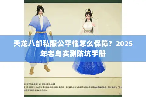天龙八部私服公平性怎么保障?2025年老鸟实测防坑手册 天龙八部私服公平性怎么保障?2025年老鸟实测防坑手册