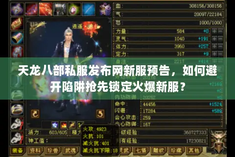 天龙八部私服发布网新服预告，如何避开陷阱抢先锁定火爆新服？