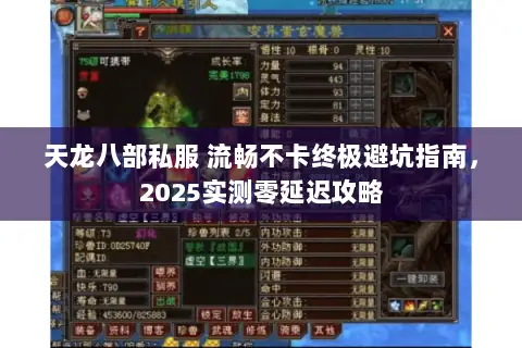 天龙八部私服 流畅不卡终极避坑指南,2025实测零延迟攻略 天龙八部私服 流畅不卡终极避坑指南,2025实测零延迟攻略