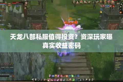 天龙八部私服值得投资？资深玩家曝真实收益密码