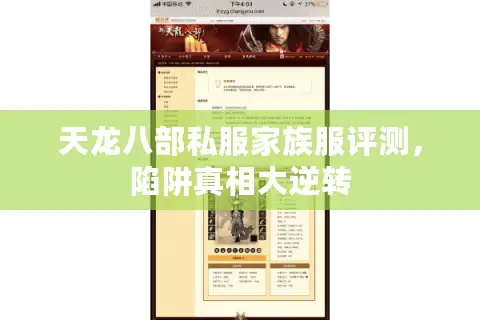 天龙八部私服家族服评测，陷阱真相大逆转