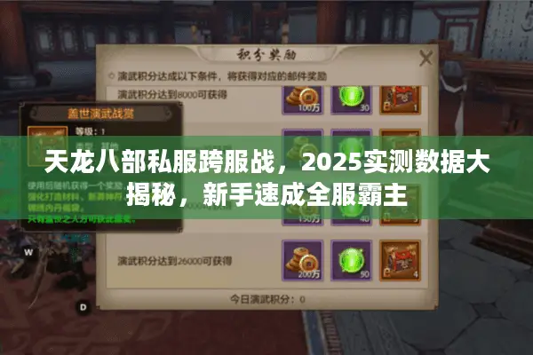 天龙八部私服跨服战，2025实测数据大揭秘，新手速成全服霸主