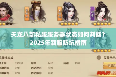 天龙八部私服服务器状态如何判断？2025年新服防坑指南