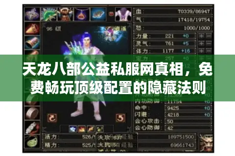 天龙八部公益私服网真相，免费畅玩顶级配置的隐藏法则