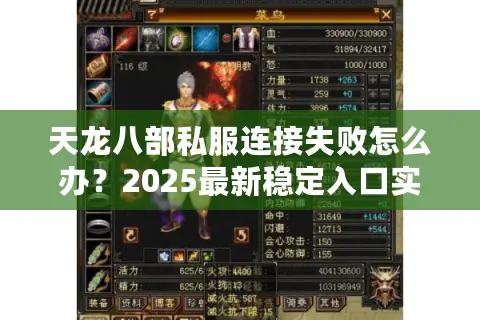 天龙八部私服连接失败怎么办？2025最新稳定入口实测