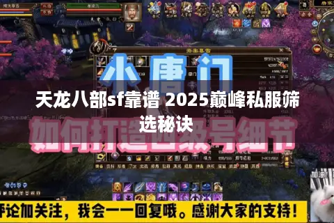 天龙八部sf靠谱 2025巅峰私服筛选秘诀 天龙八部sf靠谱 2025巅峰私服筛选秘诀