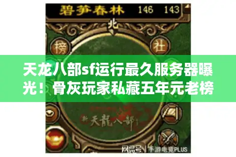 天龙八部sf运行最久服务器曝光！骨灰玩家私藏五年元老榜查询术