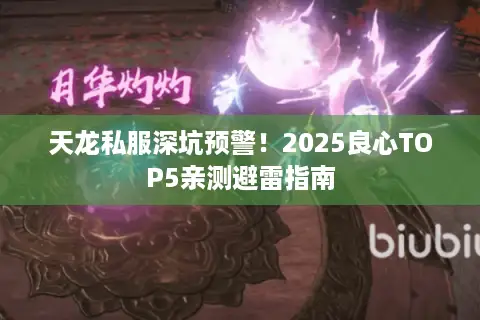 天龙私服深坑预警！2025良心TOP5亲测避雷指南