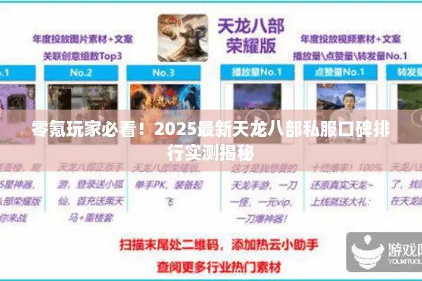 零氪玩家必看！2025最新天龙八部私服口碑排行实测揭秘