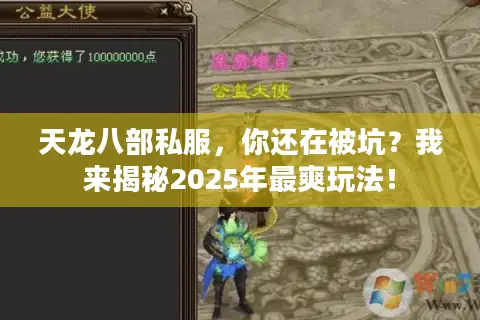 天龙八部私服，你还在被坑？我来揭秘2025年最爽玩法！
