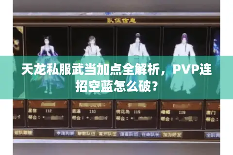 天龙私服武当加点全解析,PVP连招空蓝怎么破? 天龙私服武当加点全解析,PVP连招空蓝怎么破?