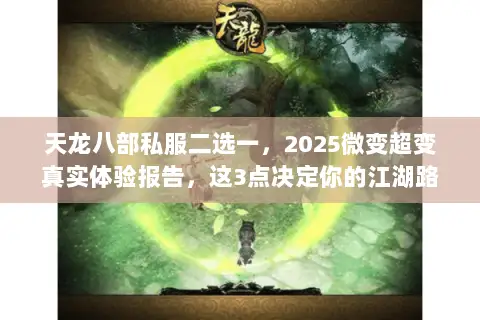 天龙八部私服二选一,2025微变超变真实体验报告,这3点决定你的江湖路 天龙八部私服二选一,2025微变超变真实体验报告,这3点决定你的江湖路