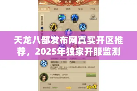天龙八部发布网真实开区推荐，2025年独家开服监测报告