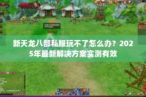 新天龙八部私服玩不了怎么办？2025年最新解决方案实测有效