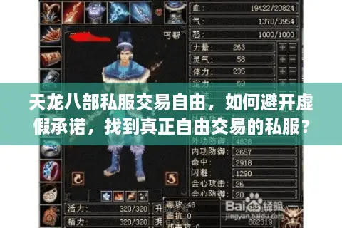 天龙八部私服交易自由，如何避开虚假承诺，找到真正自由交易的私服？
