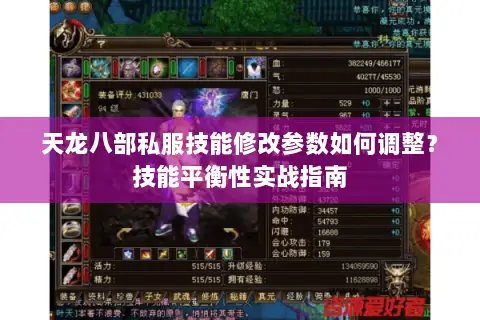 天龙八部私服技能修改参数如何调整？技能平衡性实战指南