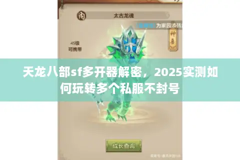 天龙八部sf多开器解密,2025实测如何玩转多个私服不封号 天龙八部sf多开器解密,2025实测如何玩转多个私服不封号