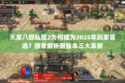天龙八部私服2为何成为2025年玩家首选？独家解析新版本三大革新