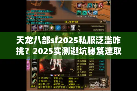 天龙八部sf2025私服泛滥咋挑？2025实测避坑秘笈速取