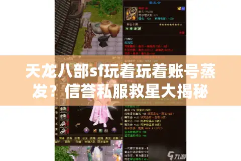天龙八部sf玩着玩着账号蒸发?信誉私服救星大揭秘 天龙八部sf玩着玩着账号蒸发?信誉私服救星大揭秘
