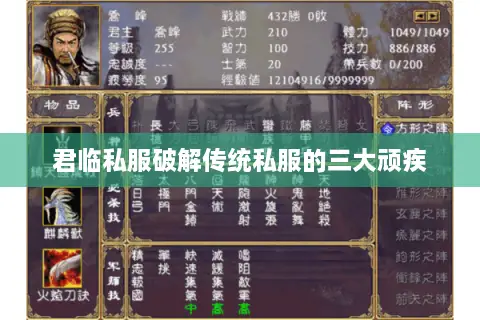 君临私服破解传统私服的三大顽疾 君临私服破解传统私服的三大顽疾