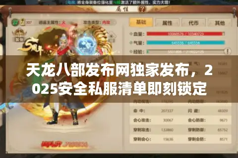 天龙八部发布网独家发布,2025安全私服清单即刻锁定 天龙八部发布网独家发布,2025安全私服清单即刻锁定