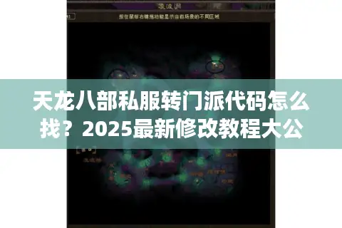 天龙八部私服转门派代码怎么找？2025最新修改教程大公开