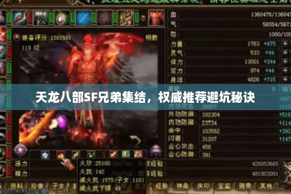 天龙八部SF兄弟集结，权威推荐避坑秘诀