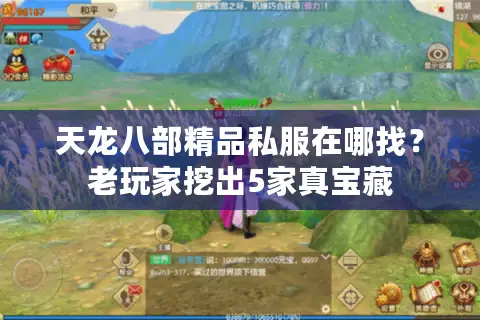 天龙八部精品私服在哪找？老玩家挖出5家真宝藏