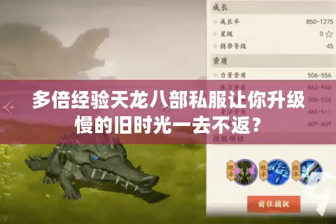 多倍经验天龙八部私服让你升级慢的旧时光一去不返? 多倍经验天龙八部私服让你升级慢的旧时光一去不返?