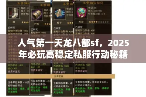 人气第一天龙八部sf，2025年必玩高稳定私服行动秘籍