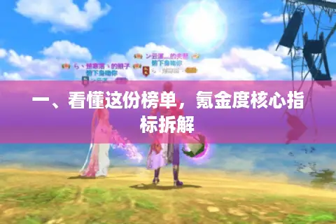 一、看懂这份榜单，氪金度核心指标拆解