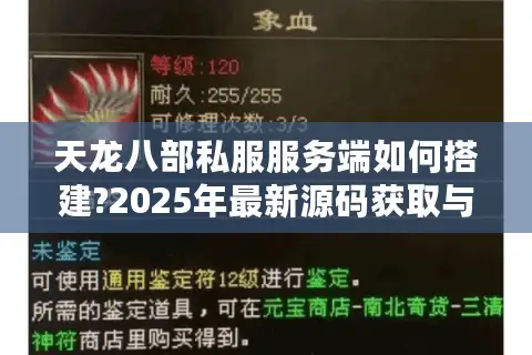 天龙八部私服服务端如何搭建?2025年最新源码获取与防封指南 天龙八部私服服务端如何搭建?2025年最新源码获取与防封指南