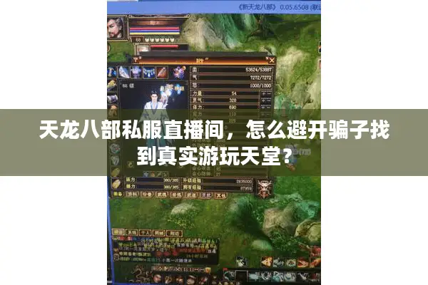 天龙八部私服直播间，怎么避开骗子找到真实游玩天堂？