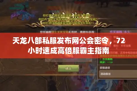 天龙八部私服发布网公会密令，72小时速成高倍服霸主指南