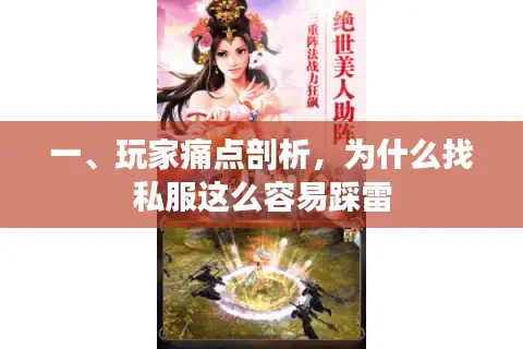 一、玩家痛点剖析，为什么找私服这么容易踩雷