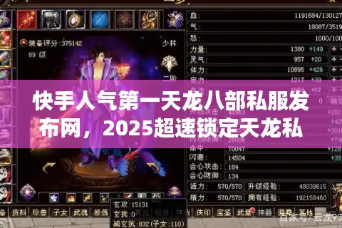 快手人气第一天龙八部私服发布网，2025超速锁定天龙私服必杀技！