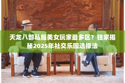 天龙八部私服美女玩家最多区？独家揭秘2025年社交乐园选择法