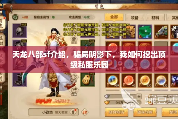 天龙八部sf介绍,骗局阴影下,我如何挖出顶级私服乐园 天龙八部sf介绍,骗局阴影下,我如何挖出顶级私服乐园