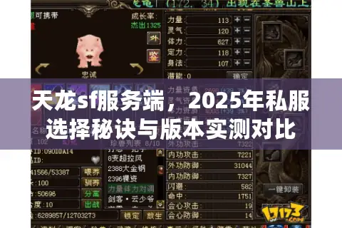 天龙sf服务端，2025年私服选择秘诀与版本实测对比