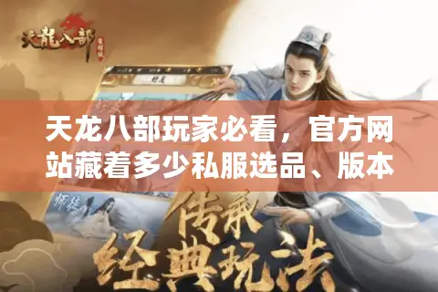 天龙八部玩家必看，官方网站藏着多少私服选品、版本避雷、攻略狠活？