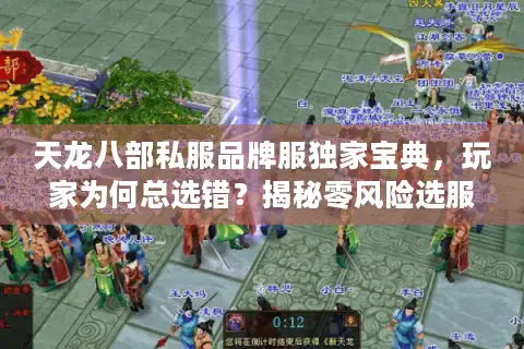 天龙八部私服品牌服独家宝典，玩家为何总选错？揭秘零风险选服秘诀