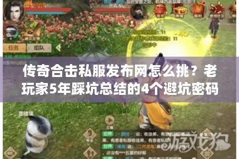 传奇合击私服发布网怎么挑？老玩家5年踩坑总结的4个避坑密码