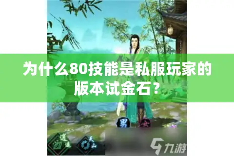 为什么80技能是私服玩家的版本试金石？
