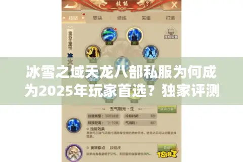 冰雪之域天龙八部私服为何成为2025年玩家首选？独家评测揭秘真相